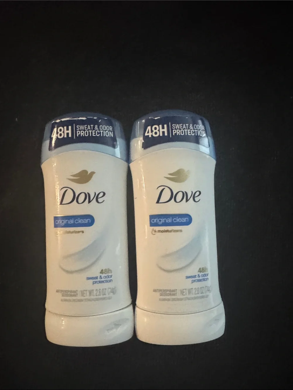 Dove Original Clean Antiperspirant Deodorant - White & Blue (2 Pack)